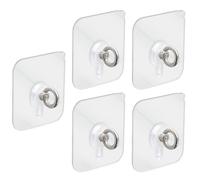 Ganci da soffitto adesivi, ganci da soffitto appiccicosi, 5 ganci per lanterna, supporto da soffitto, gancio per uso interno ed esterno
