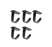 Ganci da soffitto in acciaio inossidabile, confezione da 5 staffe di montaggio resistenti per appendere piante e vestiti, finitura nera e argento