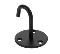 Ganci da soffitto in acciaio inox, 5 pezzi, neri, resistenti, per piante | Ganci resistenti in acciaio nero, salvaspazio, montaggio versatile per casa, ufficio, classe.