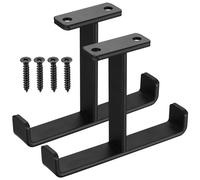 Ganci da Soffitto per Garage, Set di 2 Ganci Pesanti, Supporto a Muro per Biciclette, Supporto a Soffitto per Sci, Gancio Muro per Scale, Pneumatici Auto, Attrezzi, portata fino a 25 kg