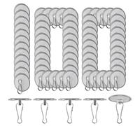 Ganci da soffitto rimovibili, trasparenti, ganci da parete trasparenti, per ingresso, cucina, bagno, doccia, camera da, soggiorno, ufficio