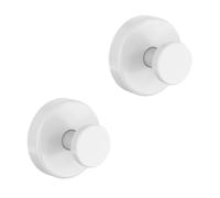 Ganci da tazza di aspirazione bntuk per doccia, ganci da asciugamano per vetro da finestra da bagno, gancio da bagno lOoafh per appendere - 2 pacco, bianco