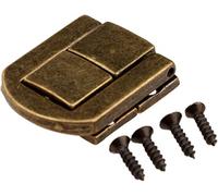 Ganci decorativi, 5 pezzi, 25 x 20 mm, bronzo anticato/oro, guarnizioni in metallo, Bronzo antico, One size