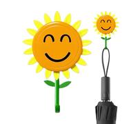 Ganci Decorativi a Forma di | Ganci per Asciugamani Decorativi a Girasole | Design a Retrattile | Appendino Resistente Autoadesivo Impermeabile per Cucina Bagno Casa Giardino Chiavi