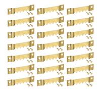 Ganci dentati, 80 Pezzi Ganci dentati per quadri dentellati completi fi viti, Ganci Appendi Quadri Gancio, Cornice Foto Gancio per Foto Cornice Gancio per Dente di Sega, Rame