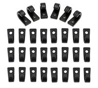 Ganci di Ancoraggio,30 Pcs J Forma Nylon Nero Ancoraggio Ganci,Multi Purpose Durevole Ad Alta Resistenza Clip Nylon Nero Gancio di Ancoraggio per Barca Canoa Bungee