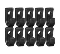 Ganci di ancoraggio elastici - 10 ganci a J in nylon con foro per vite da 5 mm, ganci di ancoraggio resistenti | parti di ricambio affidabili per tavole da paddle, canoe, barche, sport acquatici e
