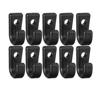 Ganci di ancoraggio per kayak, ganci di ancoraggio elastici | 10 ganci a forma di J con cordino elastico in nylon | Foro per vite da 5 mm, Accessori sicuri per kayak per corda