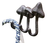 Ganci di funghi per muro - Decorativi ganci di funghi | Piccoli ganci montati a parete per spazi ridotti | Dietro la porta per cappello da cappello vintage, decorazioni per la casa in metallo per l'in