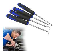 Ganci di Precisione,Gancio Guarnizione,Rimozione Del Paraolio,Estrattore per Guarnizioni Olio Auto,Rimozione Paraolio Cacciavite,Ganci per Paraolio,Smontaggio Montaggio Ganci Strumento,4PCS