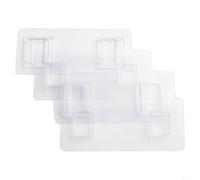 Ganci di ricambio per montaggio a parete per accessori da bagno e doccia utilizzando una forte trasparenza su superfici piane non porose