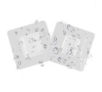 Ganci di senza soluzione di continuità e trasparenti - Facile da installare, ganci a parete a doppio lato senza perforazione, ideali per impiccare utensili da cucina, asciugamani e decoraz