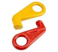 Ganci di sollevamento for container, confezione da 2, 12,5 T, gancio di sollevamento for container in acciaio legato, sinistra e destra, a 45 gradi