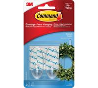 GANCI E RACCORDI IN PLASTICA 3M COMMAND, CONFEZIONE DA 2