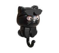 Ganci eleganti per gatti, supporto da parete per chiavi, in ABS con occhiali da sole, accessorio da appendere impermeabile, forte capacità di carico, organizer decorativo per la casa