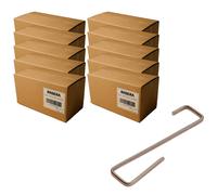 GANCI FERMACOPPO A "S" PIATTINA INOX 90X20 PER L'ANCORAGGIO DI COPPI 10 x 1000PZ