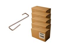 GANCI FERMACOPPO A "S" PIATTINA INOX 90X25 PER L'ANCORAGGIO DI COPPI 5 x 700PZ