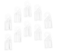 Ganci Fermatende per Aste Cieche, 10 Pezzi in Plastica Pom | Ricambi Riutilizzabili, Lavorazione Fine, Facile da Usare, Forma Creativa, per Aste e Accessori Tende