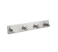 Ganci for appendere gli abiti sul retro della porta | , non è necessario praticare fori nella giacca(Silver-4 Hook)