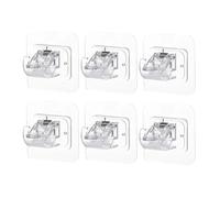 Ganci for binari autoadesivi Clip Porta asta for tende senza chiodi Gancio regolabile multiuso for doccia Portaoggetti for aste for appendiabiti Morsetto(Transparent,10pcs)
