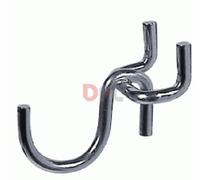 GANCI GANCIO IN FERRO PER PANNELLI FORATI PORTAUTENSILI G1 UNCINO ø3.8MM PZ 100