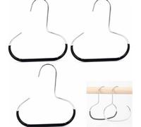 Ganci in acciaio resistenti: massimizzano lo spazio nell'armadio con spazio versatile, appendiabiti in acciaio inox, organizer per cappelli, sciarpe, scialle, cappelli, organizer per armadi e vestiti