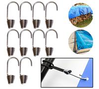 Ganci in Acciaio zincato 10pz per Fune Elastica da 8mm