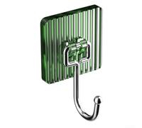 Ganci in acrilico da parete per uso ideale per asciugamani da bagno, utensili da cucina e altro (verde)