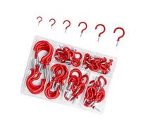 Ganci in ferro resistenti industriali, multiuso, per casa, garage, organizzazione e decorazione, ganci resistenti per piante con rivestimento in gomma