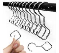 Ganci in metallo a forma di S, gancio a S con fibbia di sicurezza, per pentole e tazze da caffè per cucina, bagno, ufficio e giardino