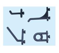 GANCI IN NYLON PER PANNELLI FORATI GANCIO PER PANNELLO FORATO CF. 100PZ