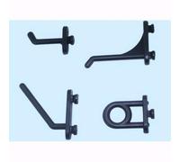 Ganci in nylon per pannelli forati - Mod. corto dritto conf. 100 pz