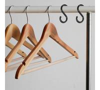 Ganci in plastica a forma di S da 200 pezzi Appendiabiti in plastica con gancio