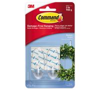 Ganci in plastica Command trasparenti medi 2 ganci (17091CLR-ES)