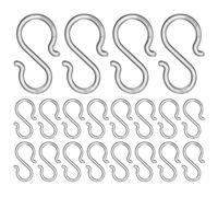 Ganci in plastica per appendere, ganci a S da 20 pezzi, piccoli in plastica trasparente, pratici multifunzionali per cartelli, asciugamani, borse e piccoli oggetti