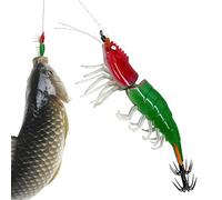 Ganci Jig Di Calamari - Esca Artificiale A Forma Di Gambero | Lure Da Mare Per Calamaro | Per Fiume, Ambiente Esterno, Riva, Stagno, Lago, Acque Poco Profonde E Basse, Acqua, Uomini E I Padri