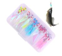 Ganci Jig Head, Teste Jig da pesca Ganci per esche da pesca per spigola | Colore ad alta visibilità per la spigola passera gialla