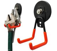 ganci magneti - Porta di scopa magnetica | ganci da garage | Gncio di conservazione del garage magnetico pesante | Clip magnetico a doppia clip per Hange | Gncio e gnci magnetici di utilità per ute