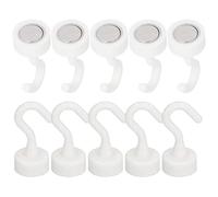 Ganci magnetici ad alta resistenza - 10 pezzi supporto resistente senza trapano, ganci magnetici potenti portacandele | per cucina bagno garage stoccaggio casa in aula armadietto corona asciugamano