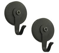 Ganci magnetici da 5 libbre, potenti ganci magnetici, ideali per interni ed esterni, antiruggine, colore nero antigraffio per appendere attrezzi in garage o come gancio magnetico resistente