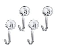 Ganci magnetici,Gancio magnetico | 4 forti ganci magnetici a prova di ruggine con rotazione di 180 gradi,Ganci magnetici di traversata in metallo 33lbs, ganci magnetici leggeri dell'abbigliamento