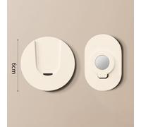 Ganci magnetici per telecomando, set da 6 pezzi con supporto da parete perforato, progettati per una facile conservazione e gestione dello spazio (beige)