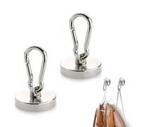 Ganci magnetici resistenti al neodimio da 30 kg, ganci magnetici extra forti da 32 mm, per cabine da crociera, cucina, garage, ufficio e casa, supporto magnetico rotante