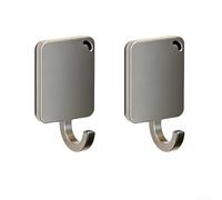 Ganci magnetici robusti per porte di frigoriferi e armadietti, ganci in metallo compatti per un utilizzo efficiente dello spazio (2 pezzi)