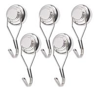 Ganci magnetici - Set di 5 ganci magnetici adatti | Trappola magnetica resistente, strumento organizer per dispensa Salo, garage