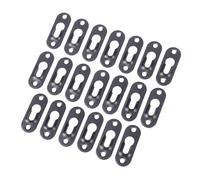 Ganci metallici per quadri a forma di forello, 20 grucce for quadri in ferro con buco della serratura, 44 mm x 16, multicolori, for cornici, mobili(Black)