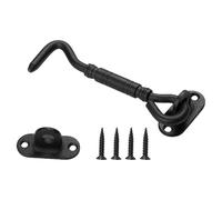 Ganci multiuso in acciaio spesso Set di installazione con ganci a parete in metallo lungo con viti di fissaggio per aree umide resistenti alla corrosione per armadietti e garage