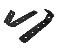 Ganci neri in ferro M5 x 110 mm, 2 pezzi, accessori di montaggio per il fai da te e accessori da costruzione per il fissaggio in casa e in officina