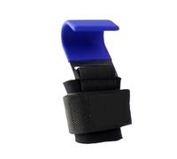 Ganci Palestra Impugnature a gancio for sollevamento pesi con fasce for polsi, cinghia for barra manuale, guanti da palestra for trazioni e fitness per Trazioni(1PC-Blue)