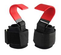 Ganci Palestra Impugnature a gancio for sollevamento pesi con fasce for polsi, cinghia for barra manuale, guanti da palestra for trazioni e fitness per Trazioni(White)